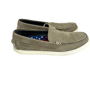 Cole Haan Claude Venetian Amphora Nubuck Gray Suede Loafers Mens Size 10 Casual